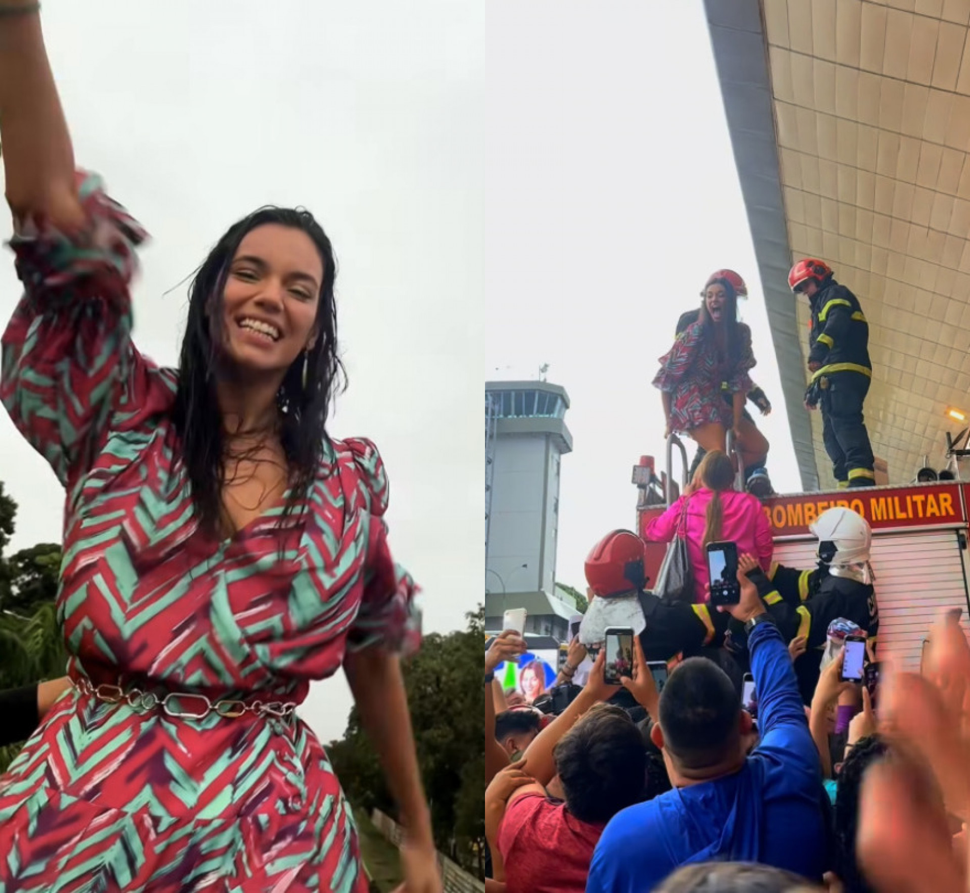 Alane é recebida por multidão ao voltar para o Pará - Reprodução