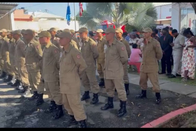 Passagem de comando no 21º Grupamento de Bombeiros