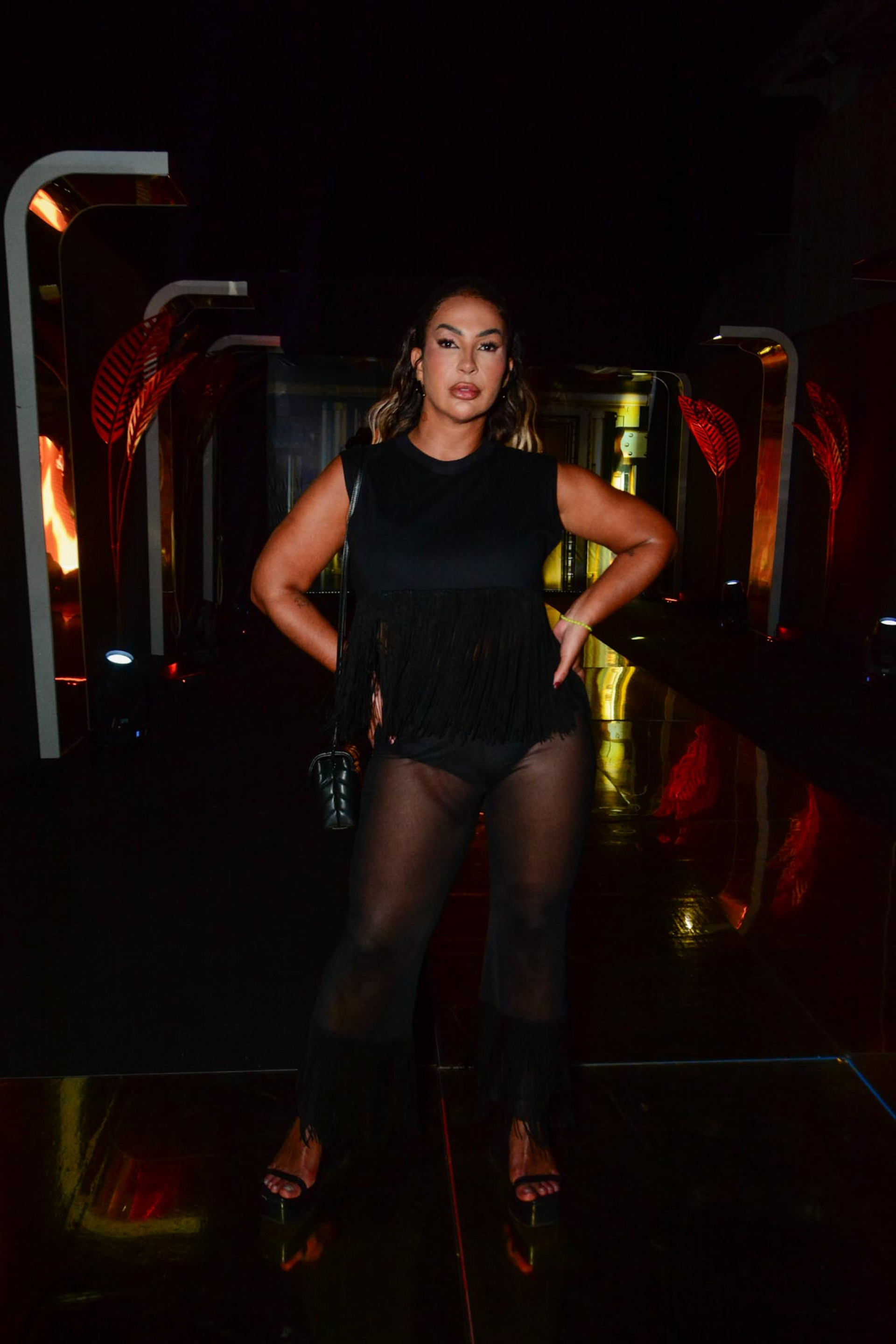 A funkeira Valeska na festa da Ludmilla - Webert Belicio / Agnews