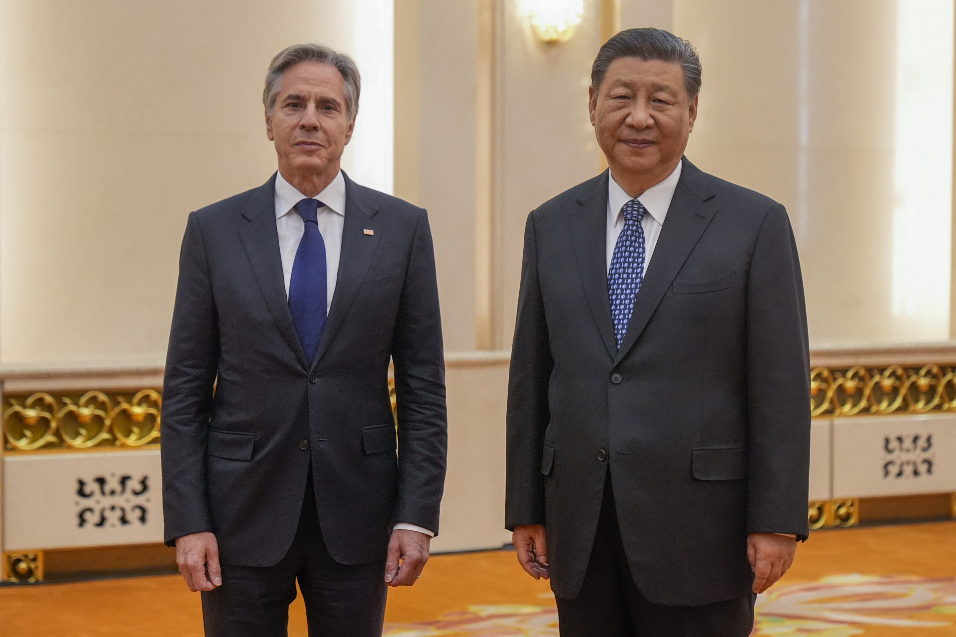 Xi Jinping teve reunião bilateral com Antony Blinken, chefe da diplomacia dos EUA - AFP