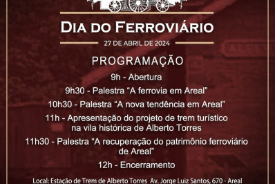 Dia do Ferroviário tem programação especial em Areal