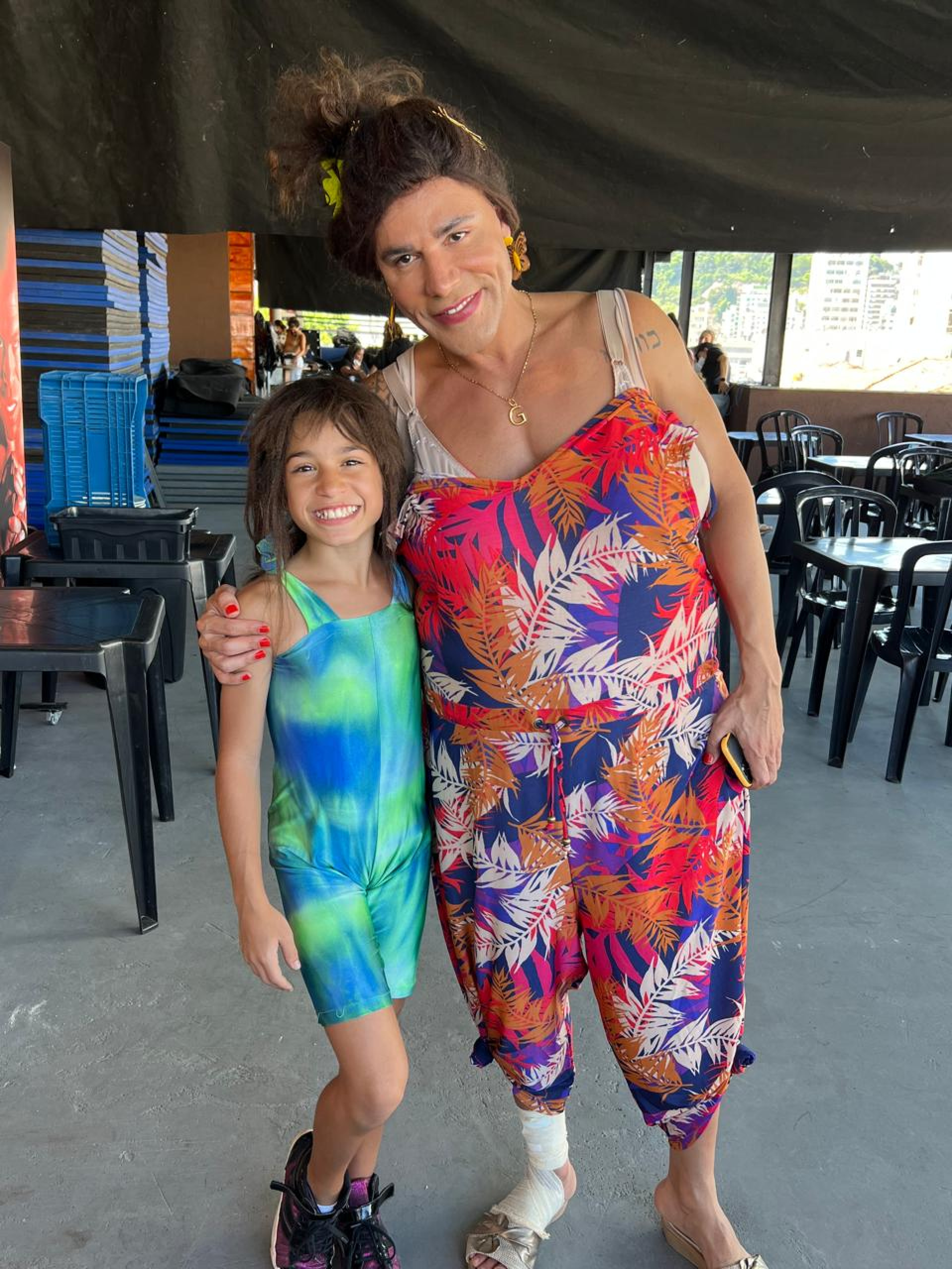 Sophia Guedes e Rodrigo Sant\'Anna nos bastidores de \'Tô de Graça\'