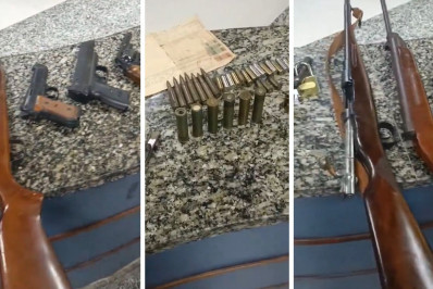 Suspeito de agredir mulher é preso com armas e mais de 40 munições em Teresópolis