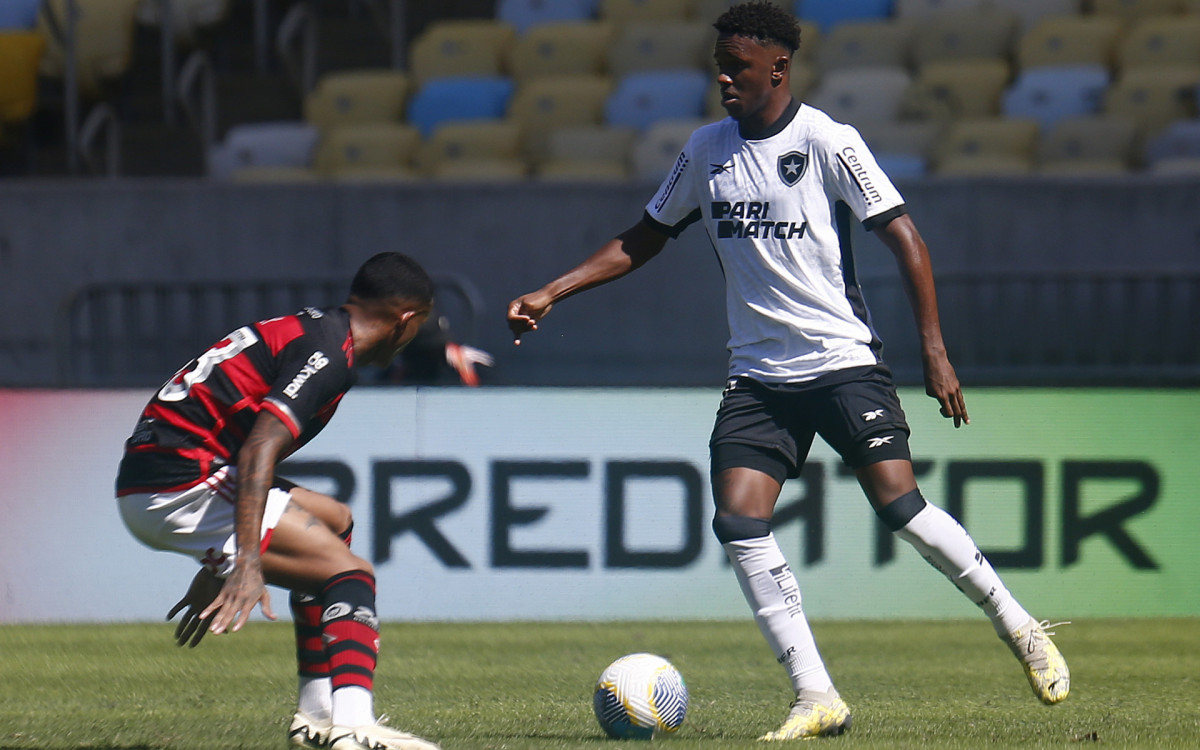 Jeffinho. Flamengo x Botafogo pelo Campeonato Brasileiro no Estadio Maracana. 28 de Abril de 2024, Rio de Janeiro, RJ, Brasil. Foto: Vitor Silva/Botafogo.