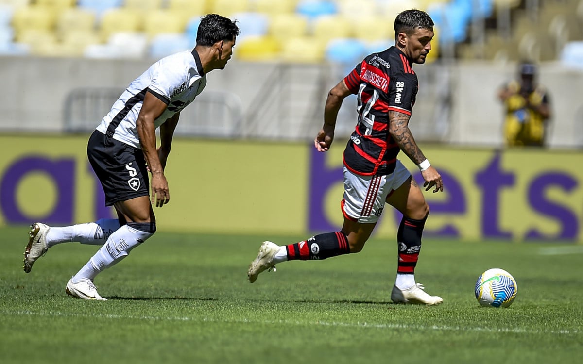 Flamengo x Botafogo - Campeonato Brasileiro - Estadio do Maracana - 28-04-2024 - Marcelo Cortes / Flamengo