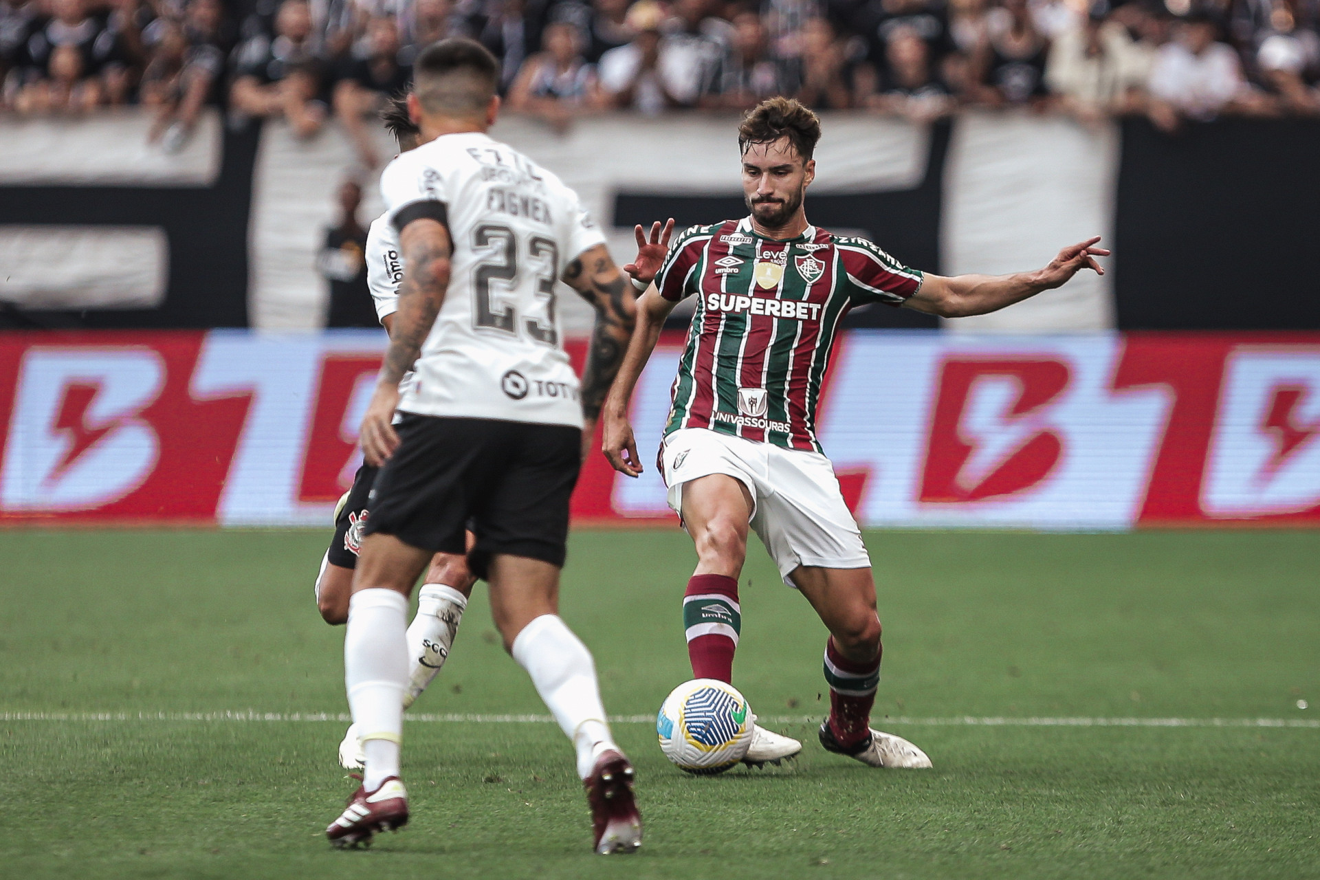 Fluminense enfrentou o Corinthians na Neo Qu&iacute;mica Arena, pela 4&ordf; rodada do Brasileir&atilde;o - Lucas Mer&ccedil;on/Fluminense FC