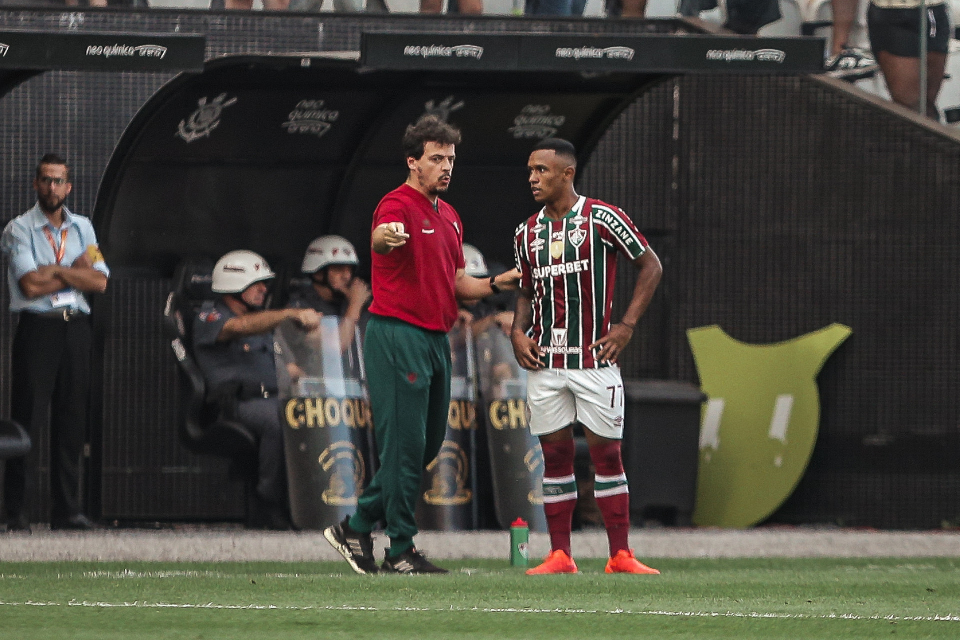 Fluminense enfrentou o Corinthians na Neo Qu&iacute;mica Arena, pela 4&ordf; rodada do Brasileir&atilde;o - Lucas Mer&ccedil;on/Fluminense FC