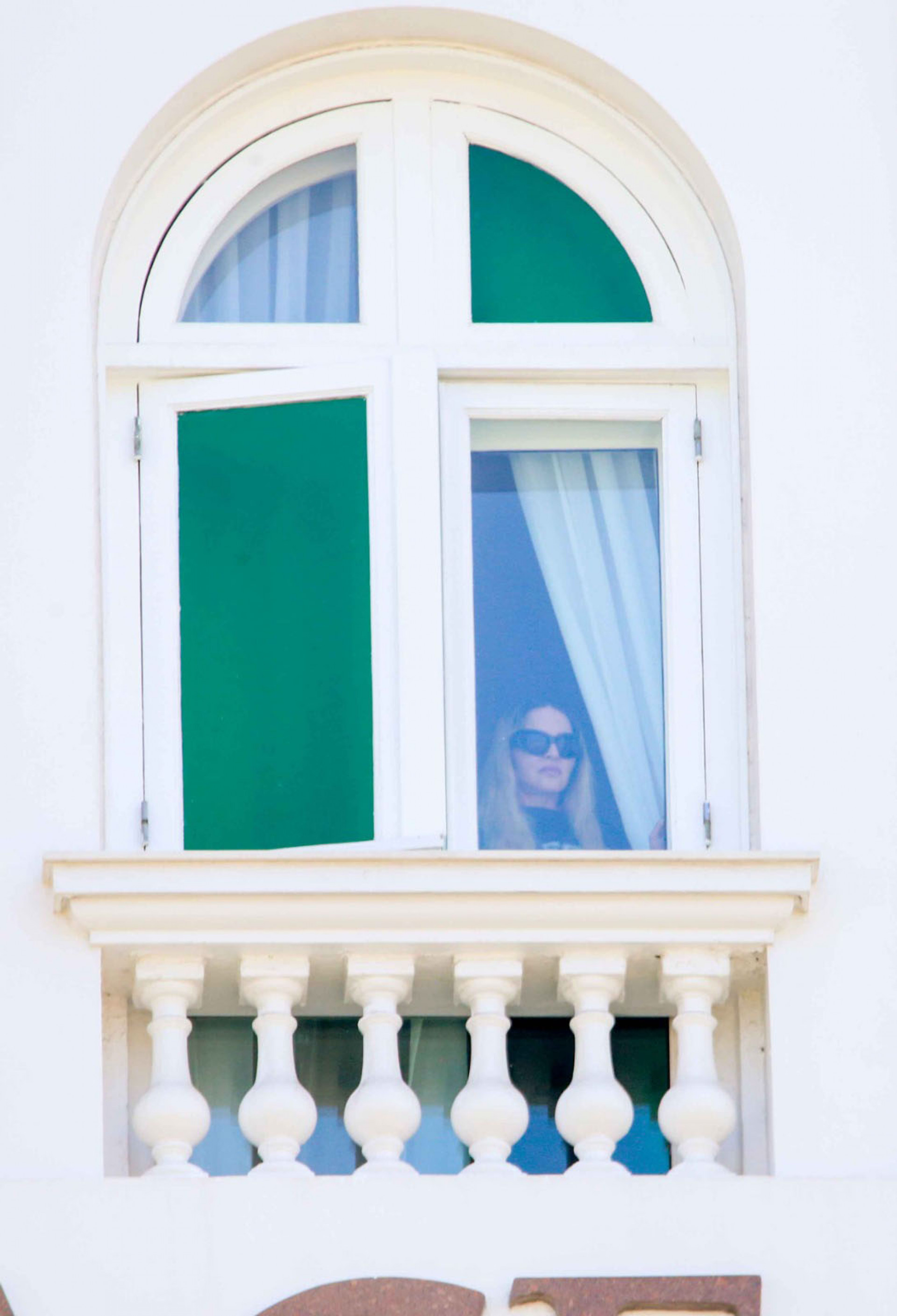 Madonna no Copacabana Palace, nesta segunda-feira (29). - Jc Pereira/AgNews