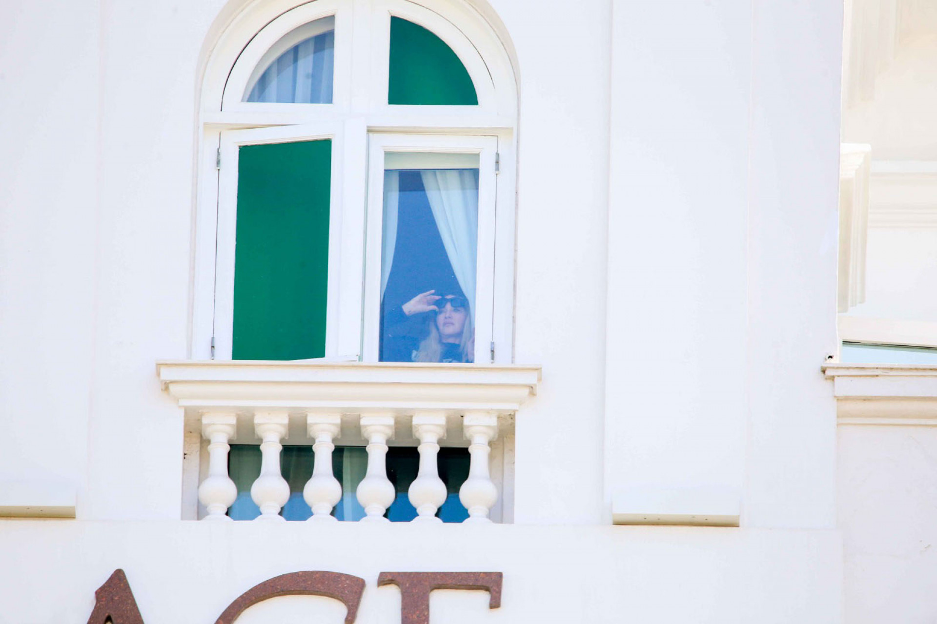 Madonna no Copacabana Palace, nesta segunda-feira (29). - Jc Pereira/AgNews