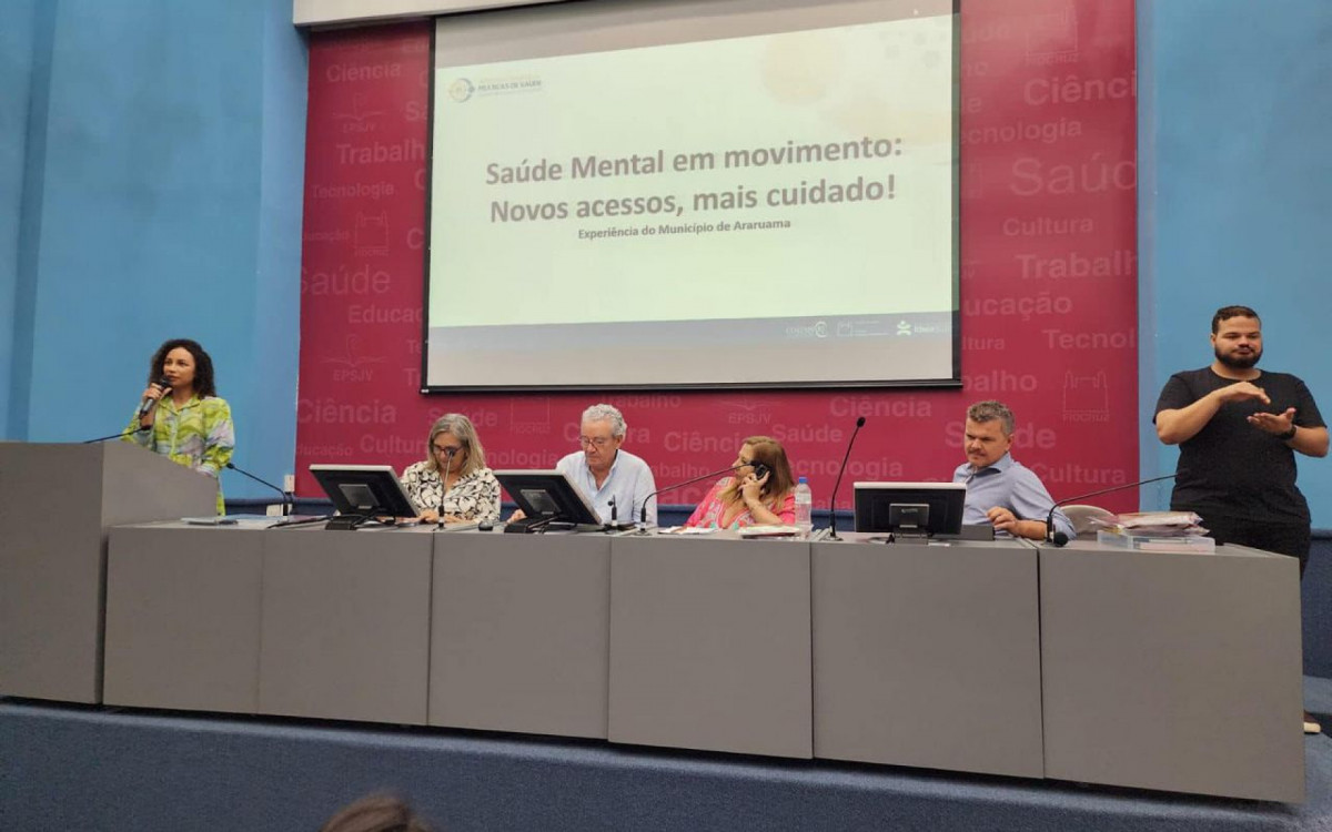 O objetivo do evento foi mostrar as práticas que mais se destacam e que servem de referência e inspiração para outros municípios. Ao todo, 106 trabalhos na área de saúde mental foram inscritos e o projeto de Araruama ficou entre os 24 selecionados - Divulgação