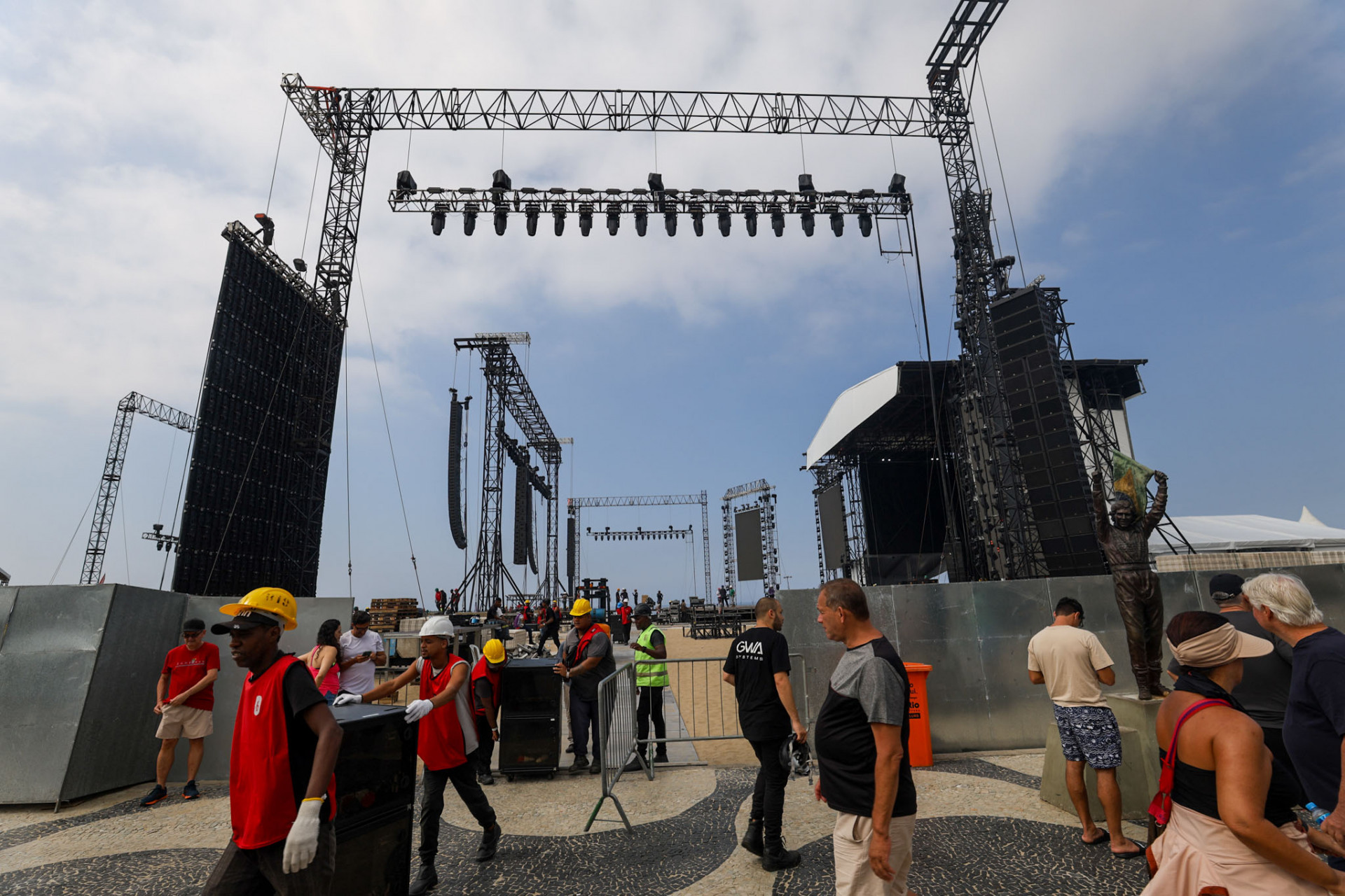 Palco da Rainha do Pop será o maior da turnê, com o dobro do tamanho dos usados em estádios e arenas - Renan Areias/Agência O Dia