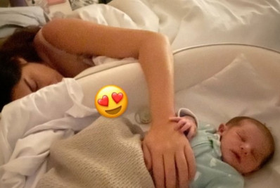 Noivo de Fernanda Paes Leme flagra apresentadora abraçada ao berço da filha