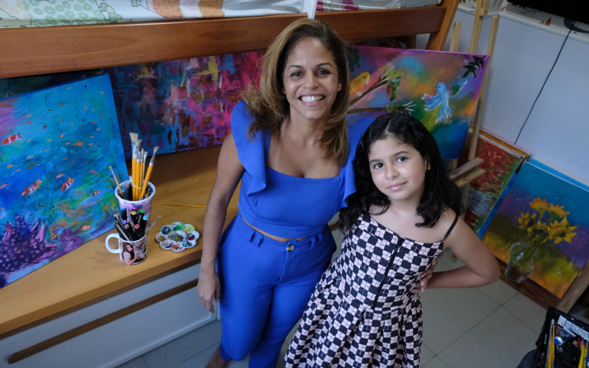 Sophia Helena e a mãe, Daniele Moreira