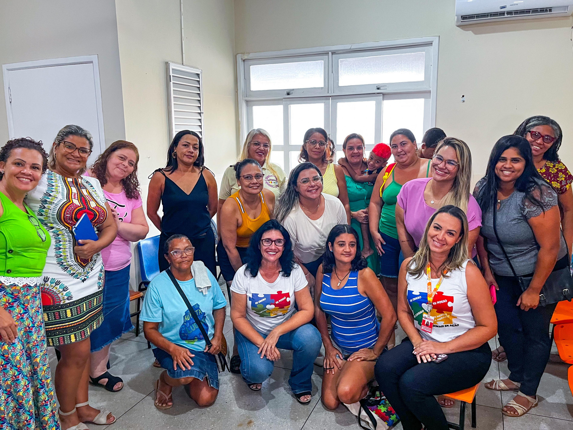 Mães neuroatípicas e representantes da Prefeitura participaram da roda de conversa - Kristian Amarante / PMBR