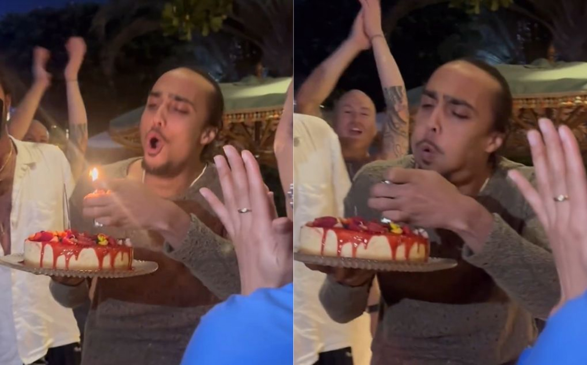 Bailarinos de Madonna curtem festa na piscina do Copacabana Palace - Reprodução / Instagram