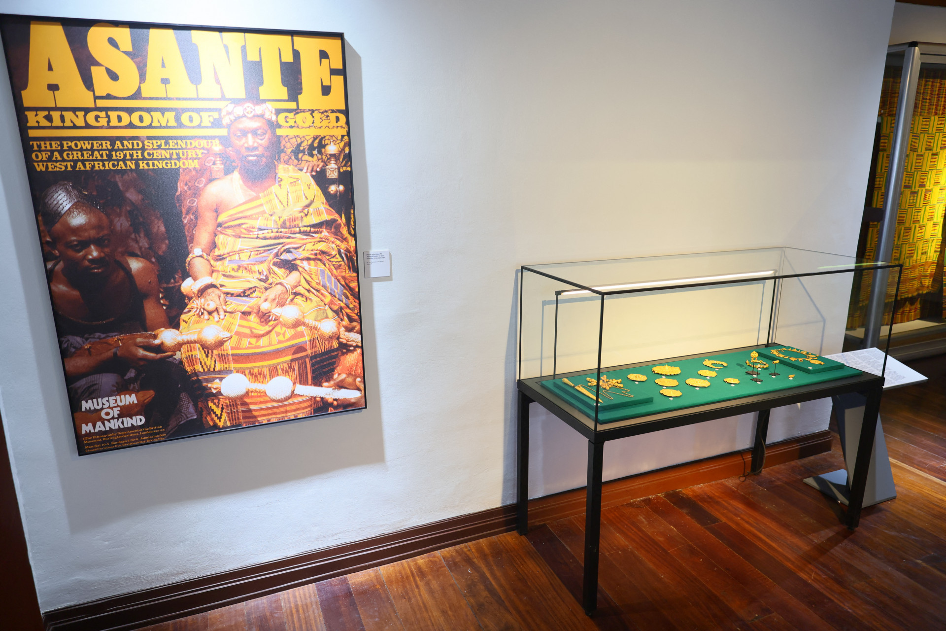 Artefatos exibidos no Museu do Palácio Manhyia, em Kumasi, Gana - Nipah Dennis / AFP