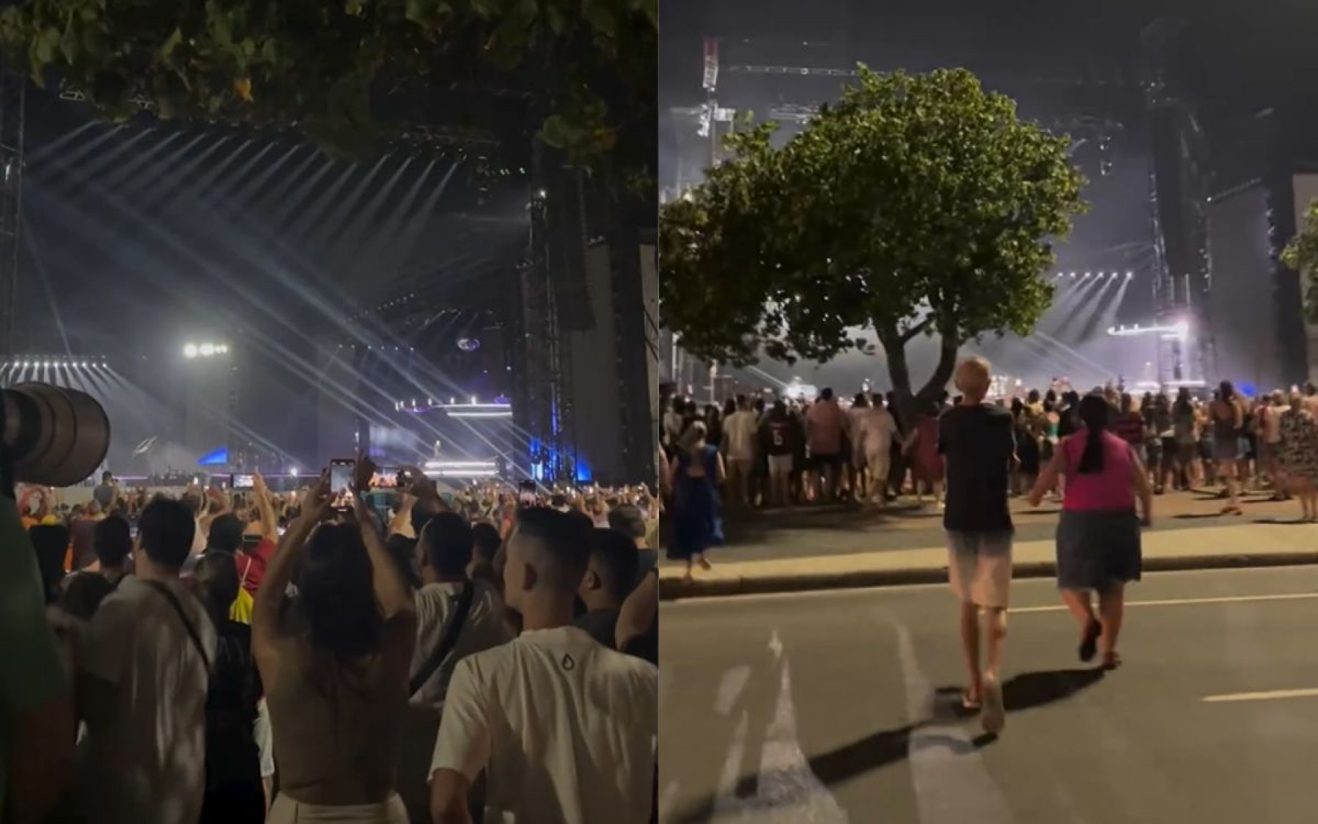 Madonna ensaia no palco montado na Praia de Copacabana - Reprodução / Redes Sociais