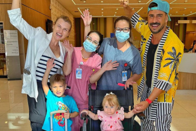 Julio Rocha comemora alta da filha após uma semana de internação