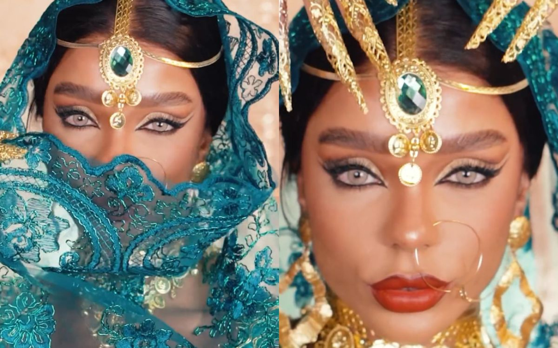 Brunna Gonçalves adere trend de maquiagem e vira indiana - Reprodução / Instagram