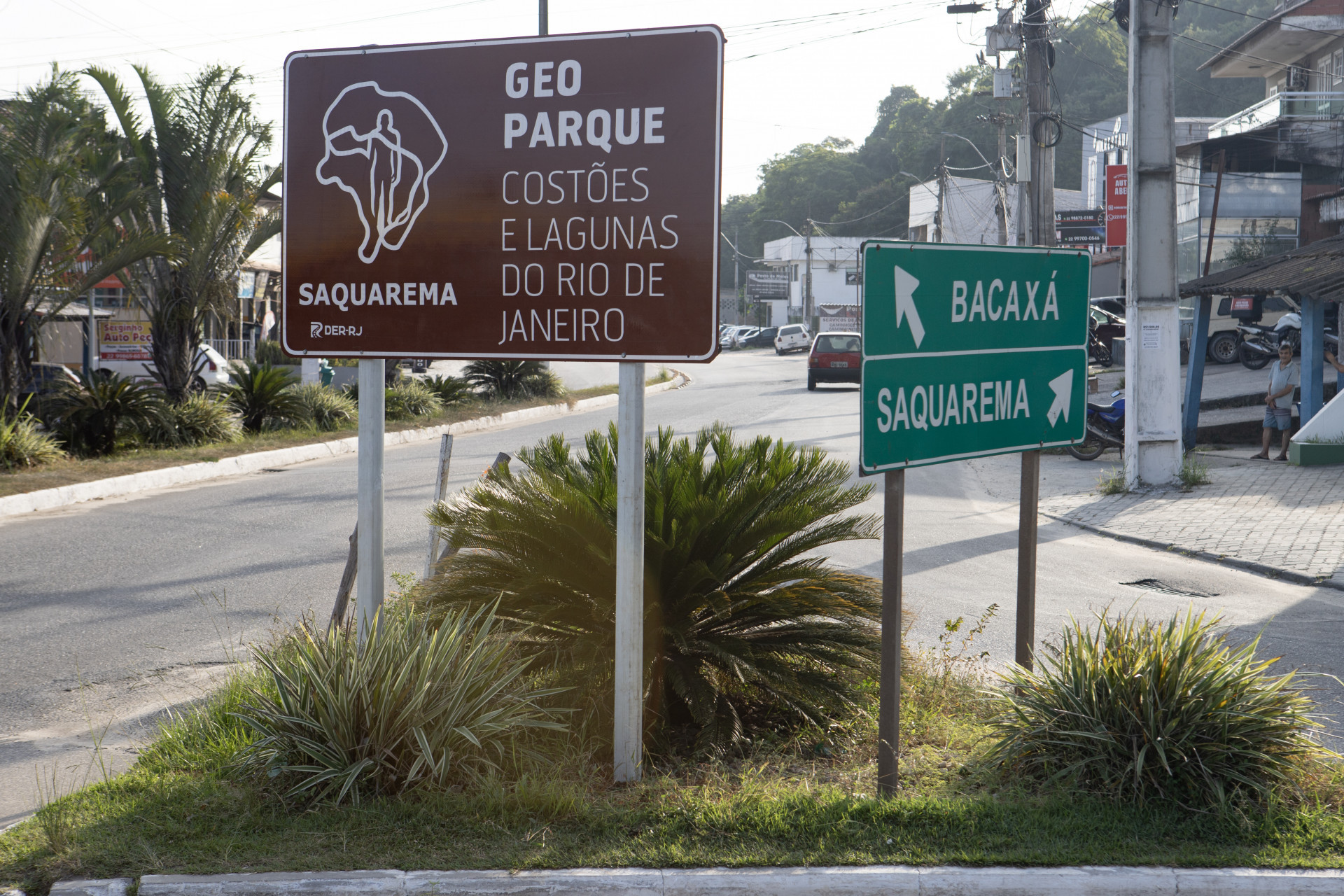 Placas de sinaliza&ccedil;&atilde;o indicando &aacute;reas de Geoparques foram instaladas em Sampaio Corr&ecirc;a e Bacax&aacute; - Michel Filho/SEIOP