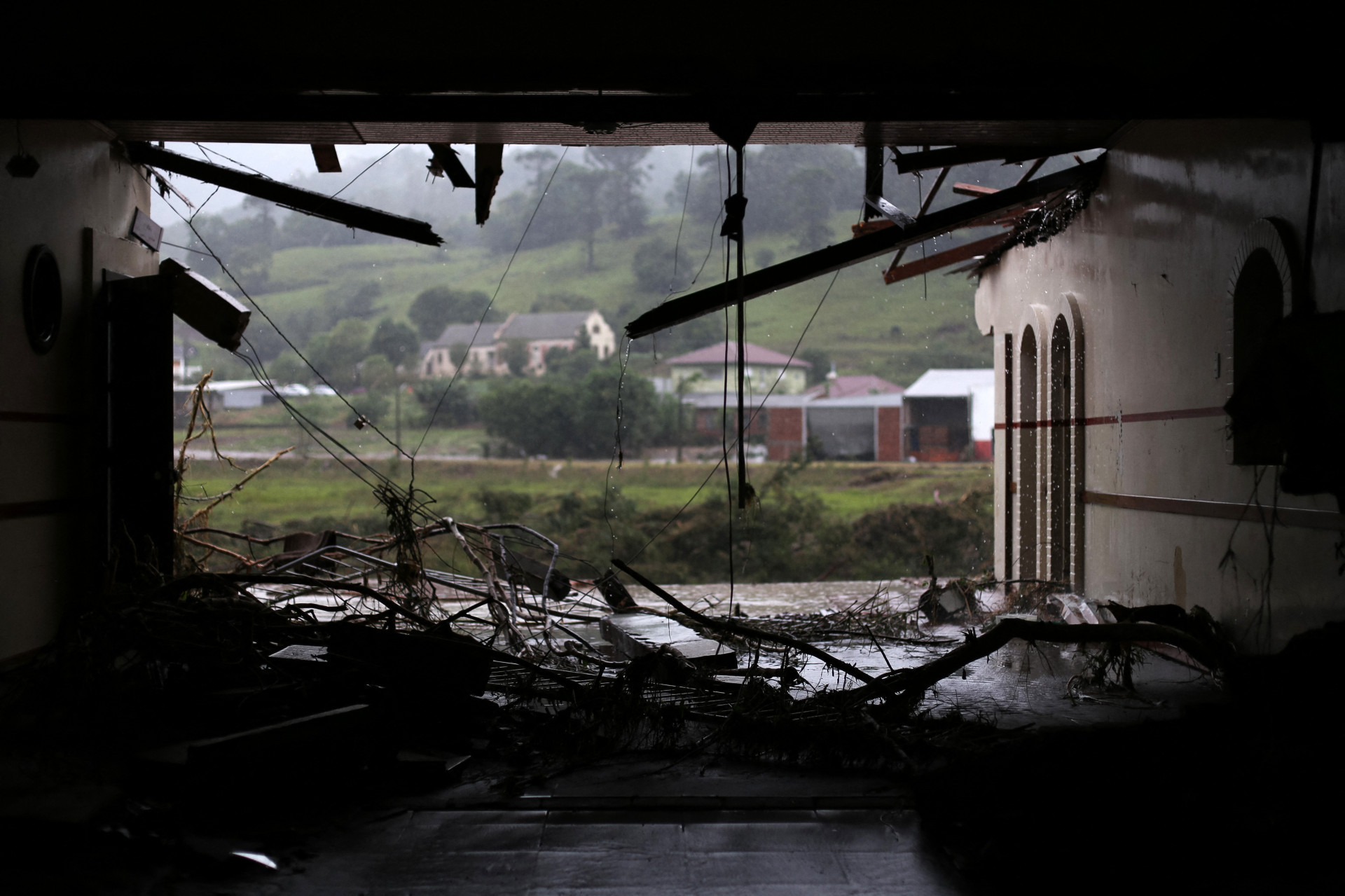 Casa destruída pelas chuvas em Sinimbu, no Vale do Rio Pardo, Rio Grande do Sul - Anselmo Cunha / AFP