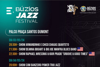 Búzios Jazz Festival 2024 começa neste fim de semana