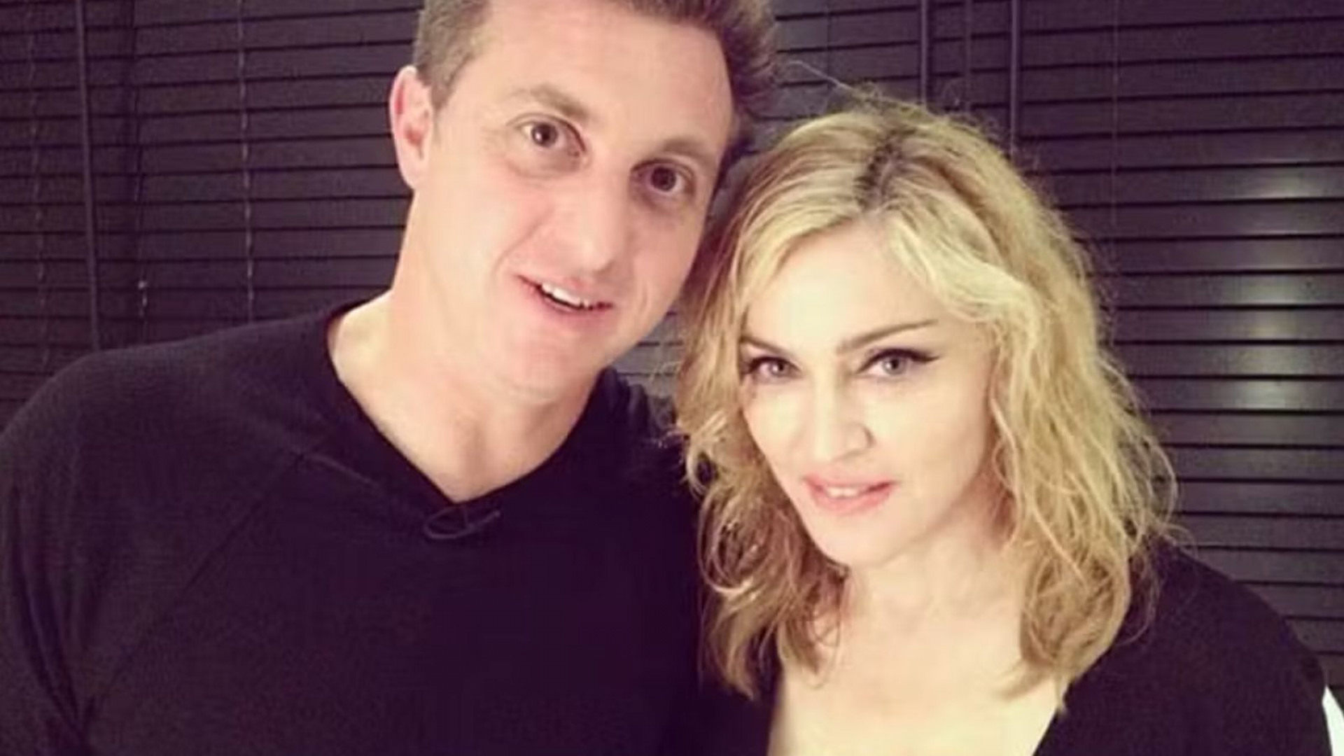 Luciano Huck com Madonna - Reprodução/Instagram