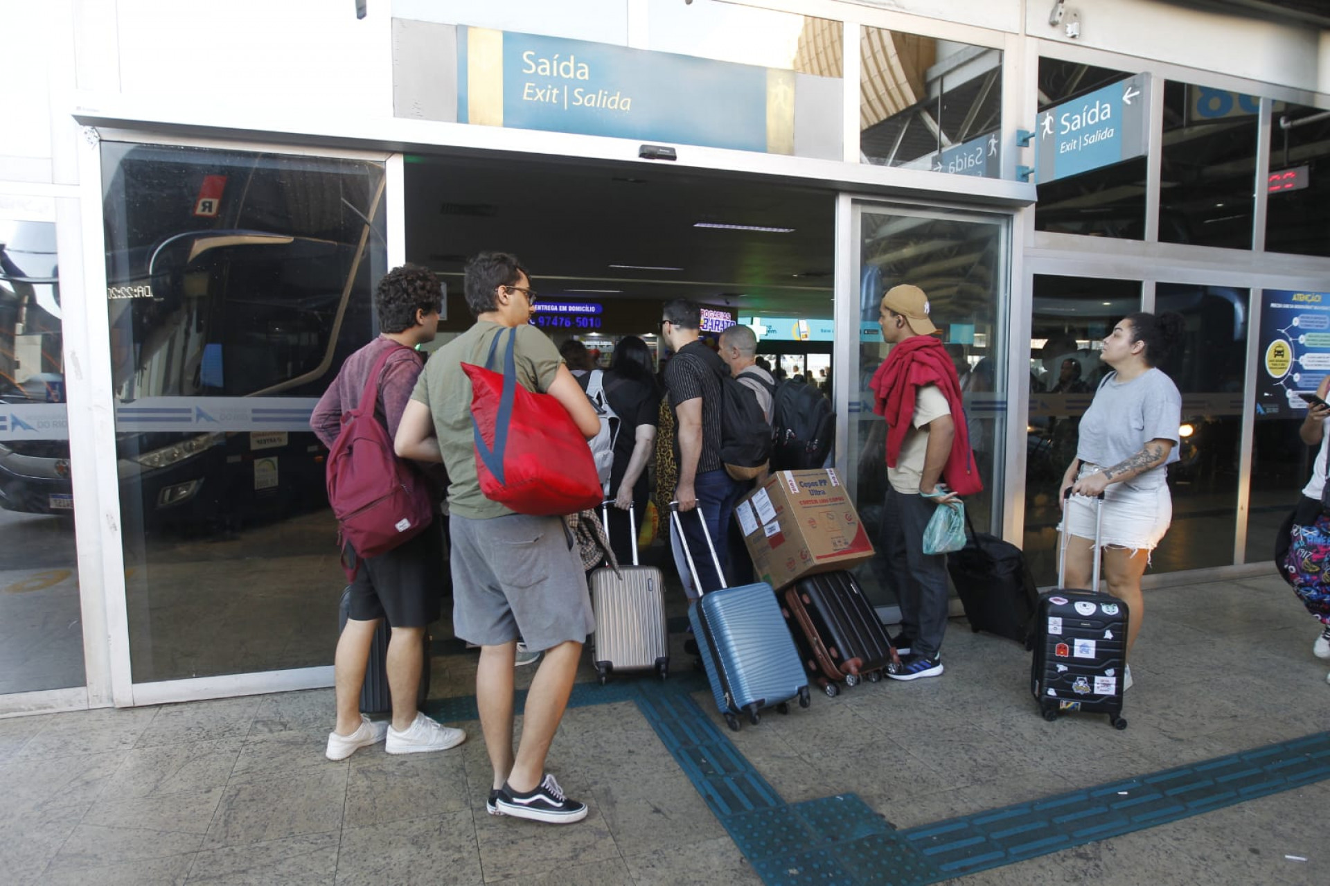 Movimentação na Rodoviária do Rio é intensa nesta sexta-feira (3) - Reginaldo Pimenta / Agência O Dia