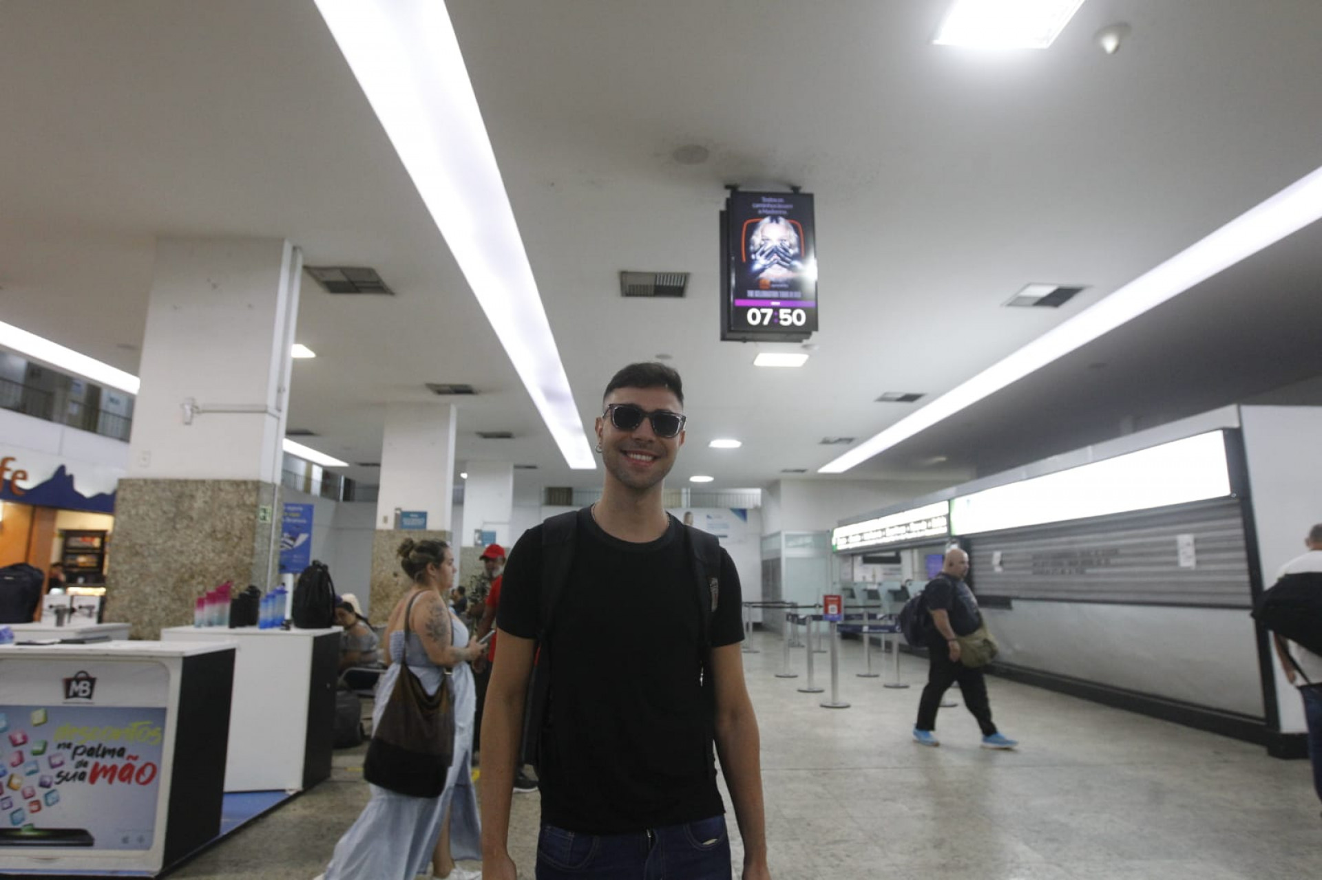 Patrick Ribeiro, 26, veio de Belo Horizonte e fica no Rio até domingo (5) - Reginaldo Pimenta / Agência O Dia