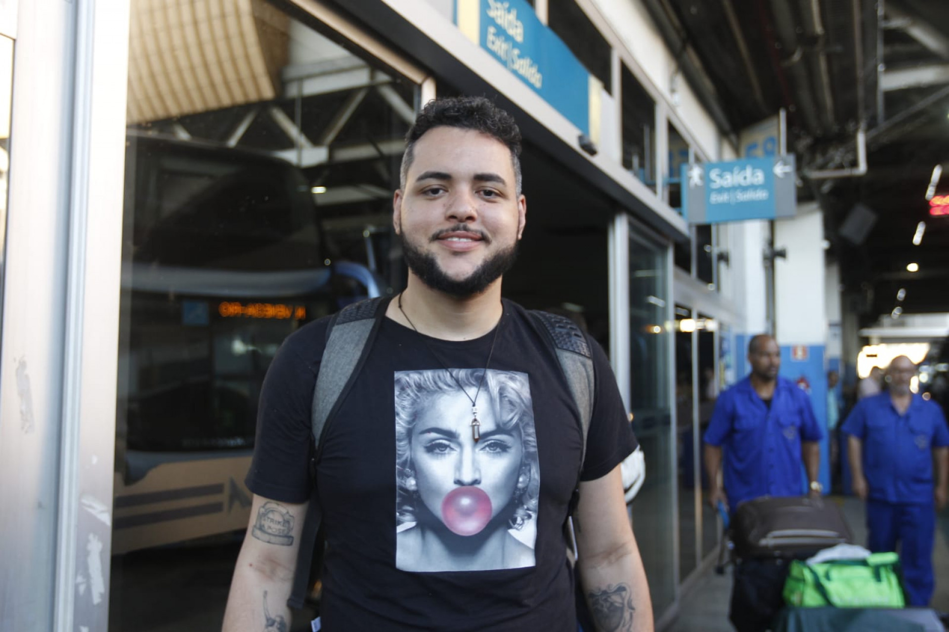 Vitor de Castro, 28, veio de Belo Horizonte para assistir ao show da Madonna - Reginaldo Pimenta / Agência O Dia