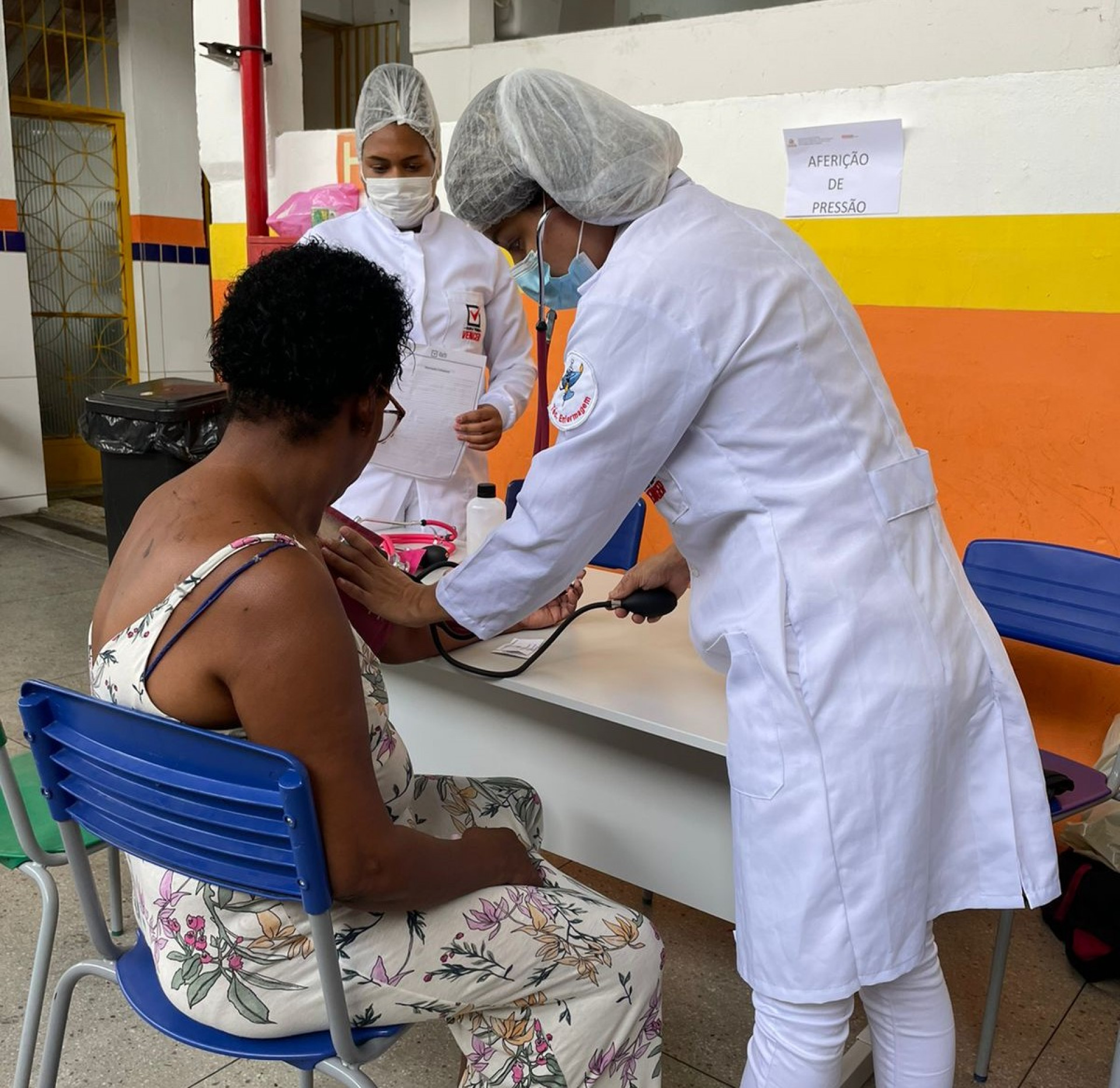 Muitas pessoas puderam aferir a press&atilde;o arterial na a&ccedil;&atilde;o social - Divulga&ccedil;&atilde;o