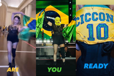 Madonna dança com a bandeira do Brasil antes do show em Copacabana: 'Vocês estão prontos?’