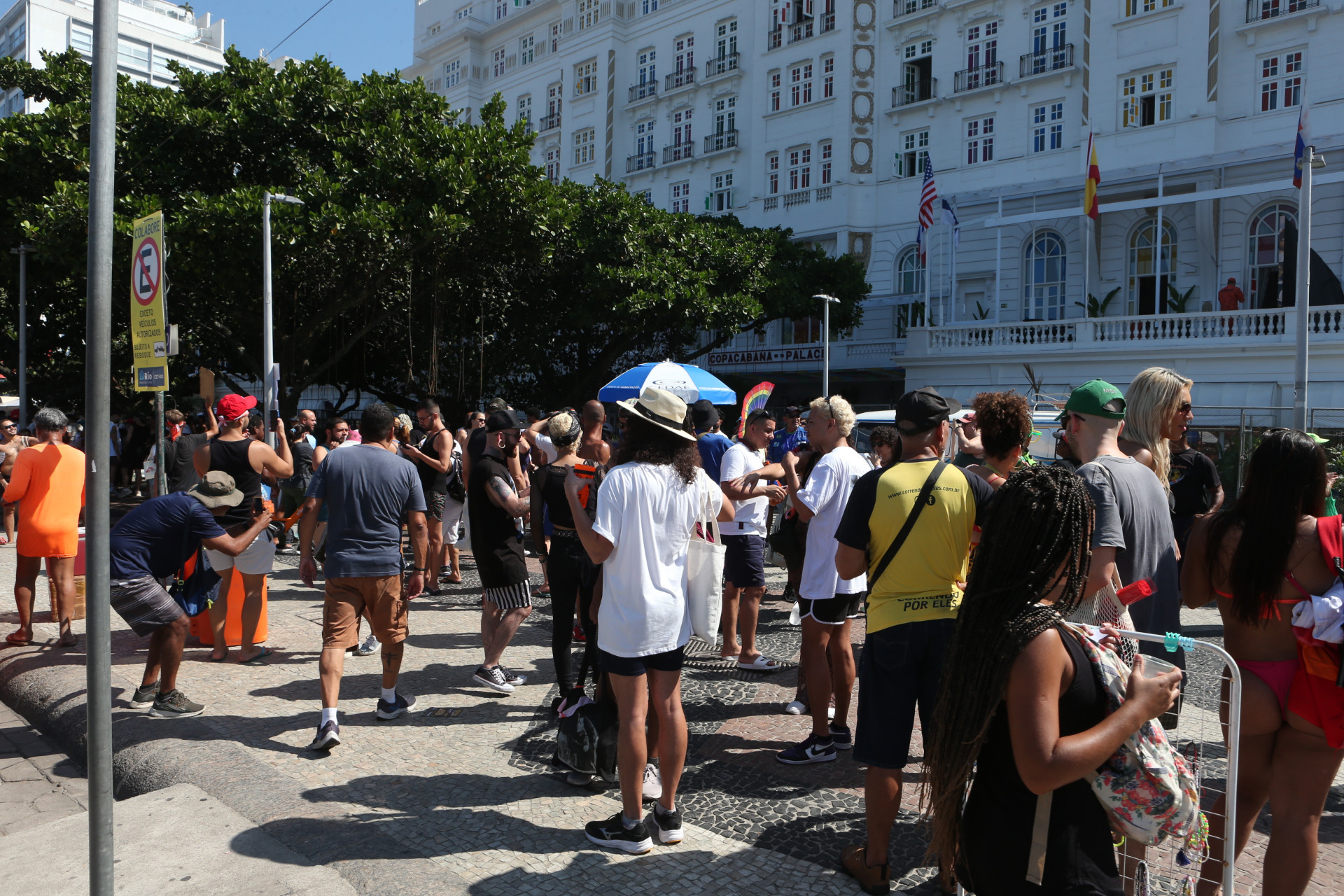 Movimentação de fãs em Copacabana para o show da Madonna, neste sábado (4). - Cleber Mendes/Agência O Dia