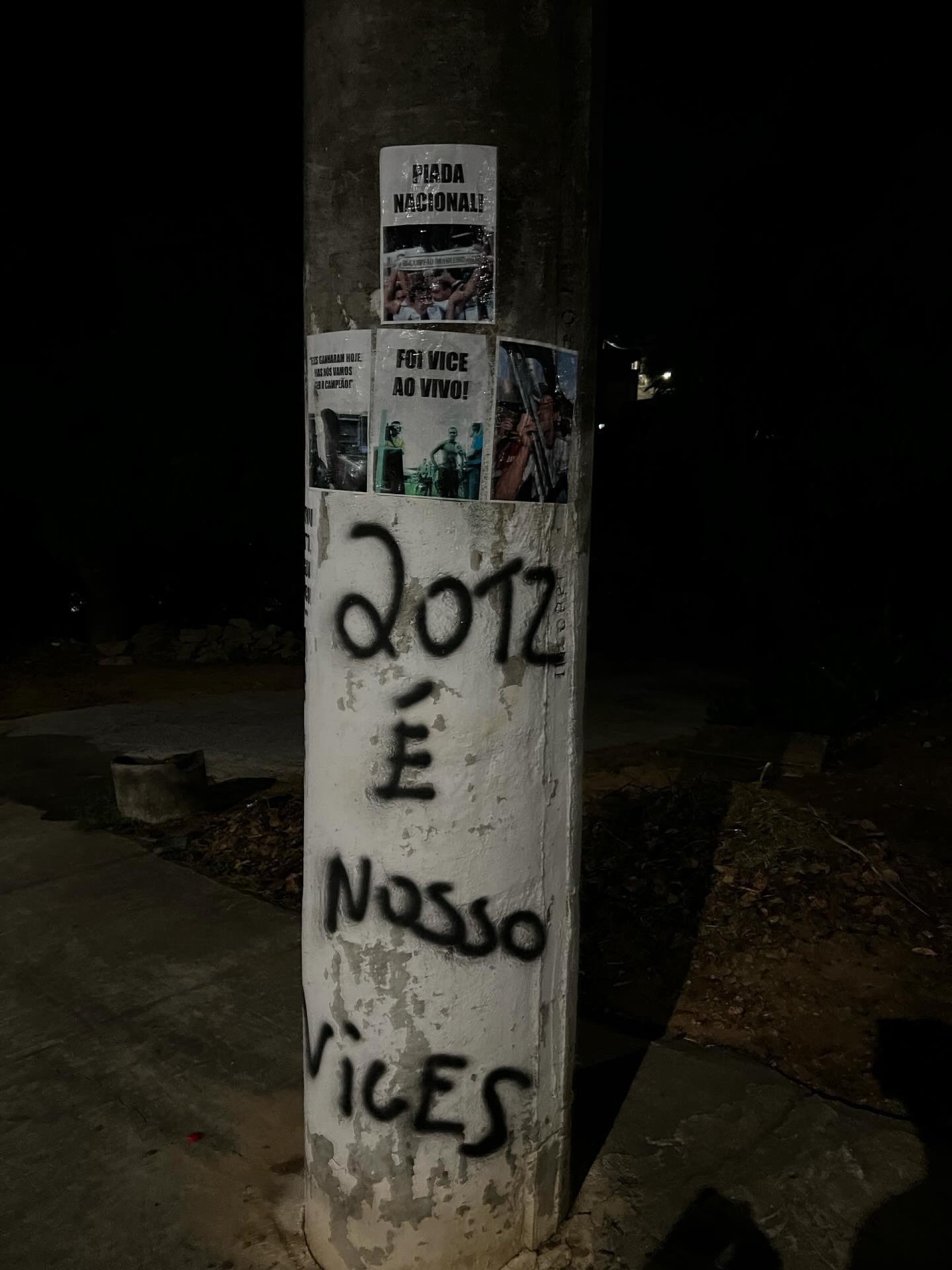 Provocações da torcida do Fluminense para o Atlético-MG - Reprodução