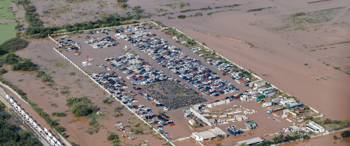 Vista aérea de Canoas, ao norte de Porto Alegre, RS - Divulgação/Gov