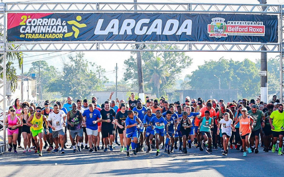 A 2ª Corrida e Caminhada do Trabalhador contou com a participação de um bom número de pessoas
