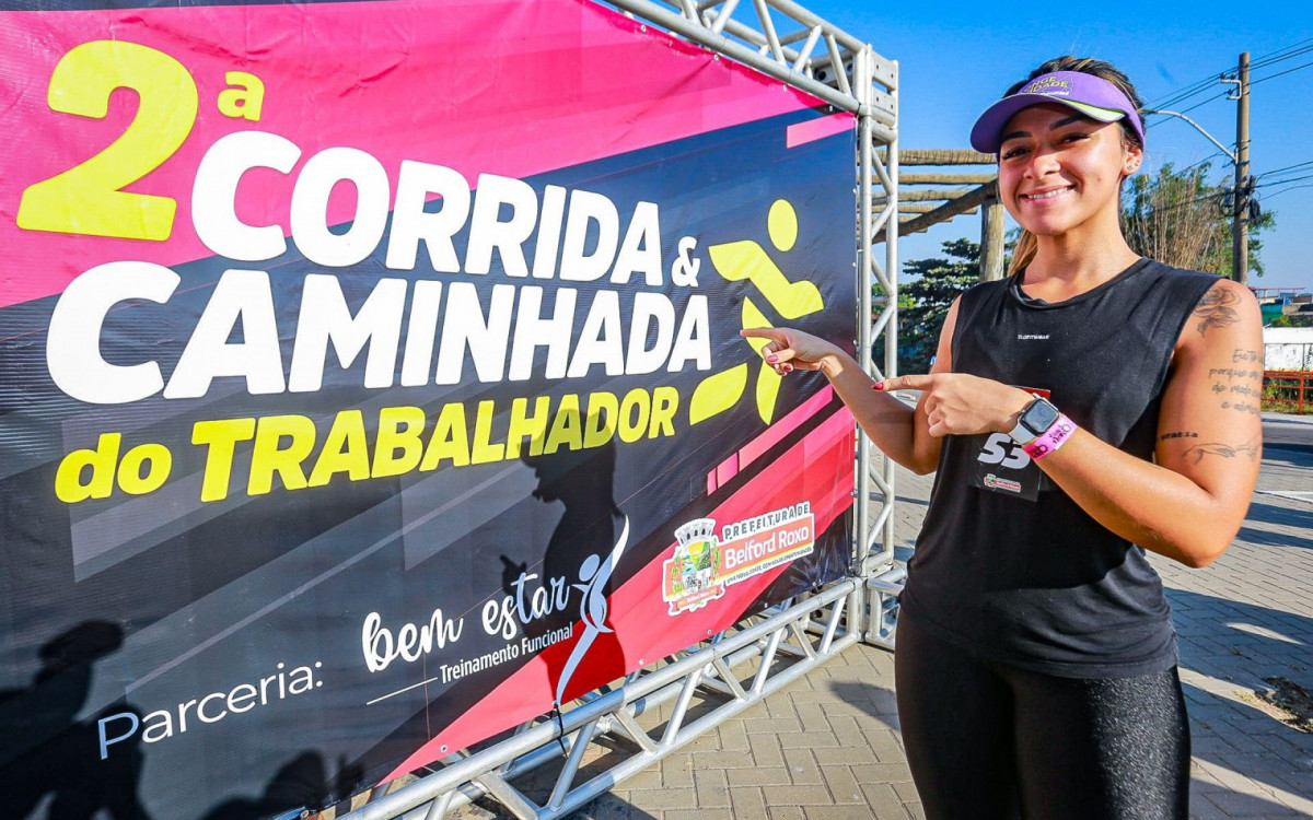 A moradora de Mesquita e enfermeira, Nathalee Pereira, contou que depois que começou a praticar corrida, não consegue mais parar
