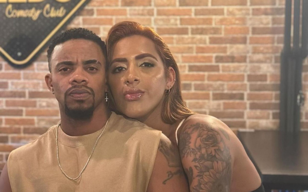 Ariela Nascimento e o namorado Bruno Henrique