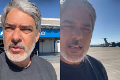 William Bonner viaja ao Rio Grande do Sul para apresentar o Jornal Nacional