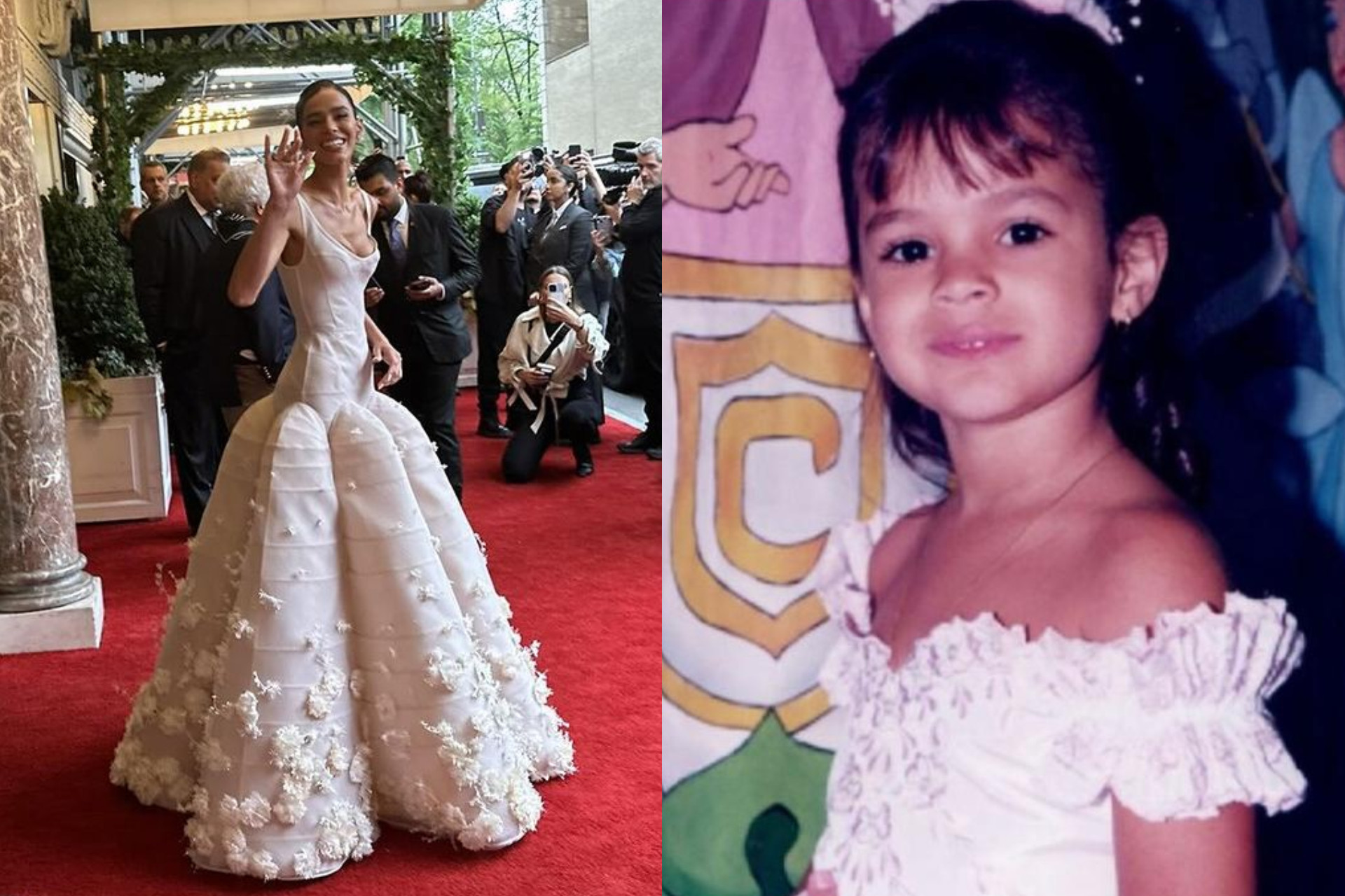 Bruna Marquezine exibe foto criança como inspiração para look do Met Gala
 - Reprodução / X / Instagram 