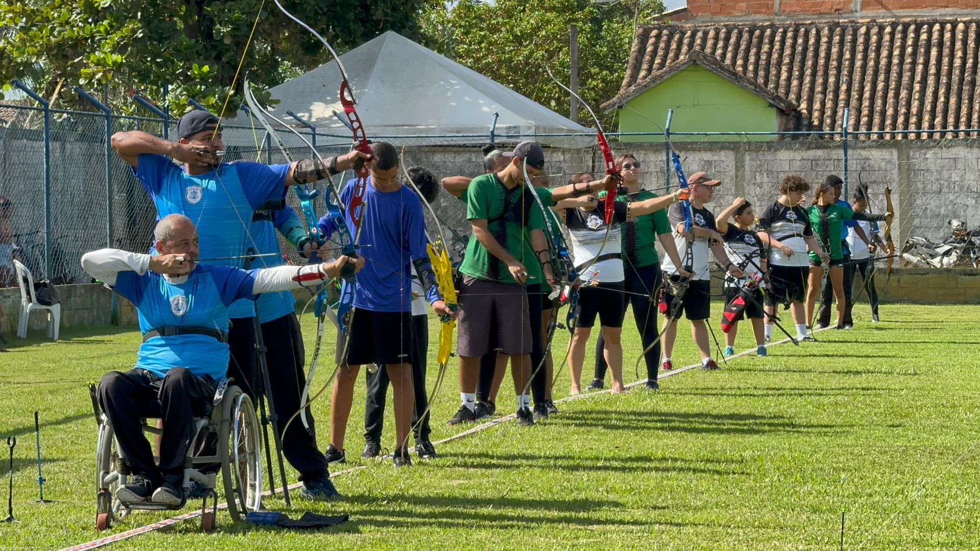 Os alvos ficam localizados a uma dist&acirc;ncia de 30m e 40m, 50m e 70m - Foto: Gabriel Macedo