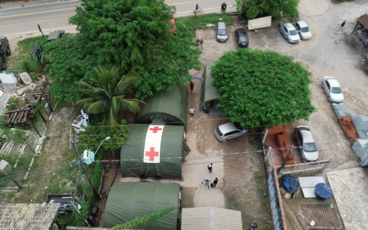 Hospital de Campanha da Marinha em apoio às vítimas de São Sebastião, em 2023 - Divulgação/Marinha do Brasil