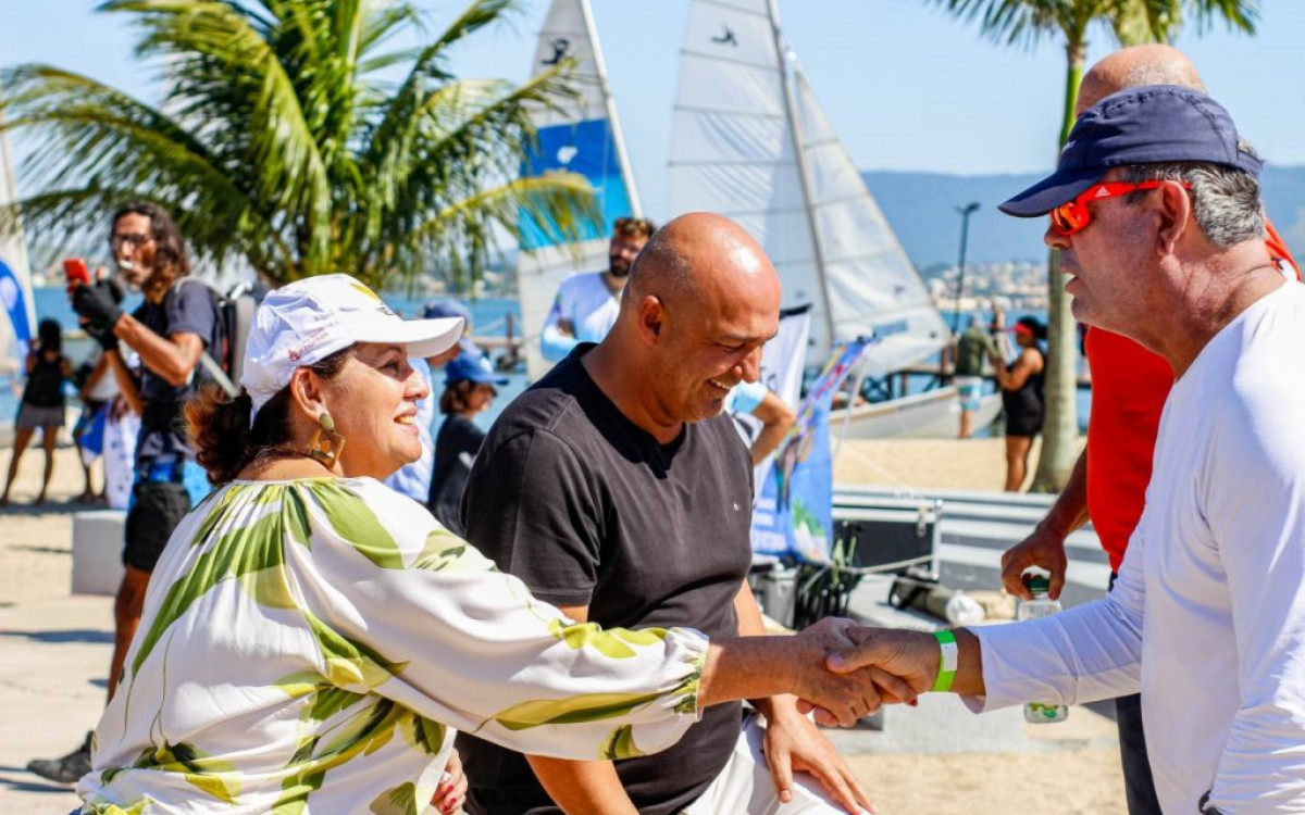 O prefeito Fábio do Pastel acompanhou a largada