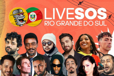 Artistas fazem live para arrecadar doações para o Rio Grande do Sul