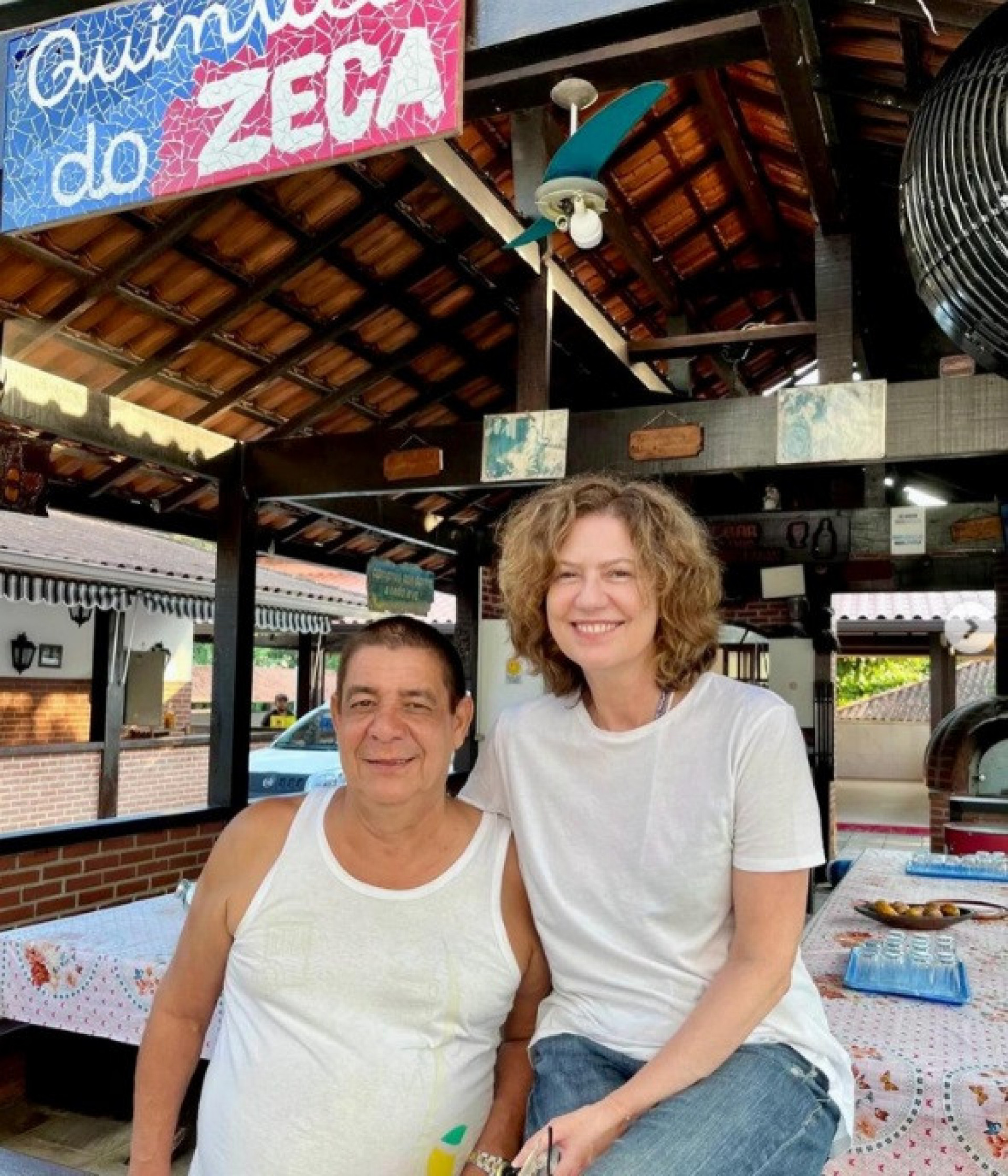 Patricia Pillar e Zeca Pagodinho - Reprodução do Instagram