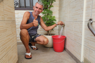 Obra regulariza o fornecimento de água em São Gonçalo