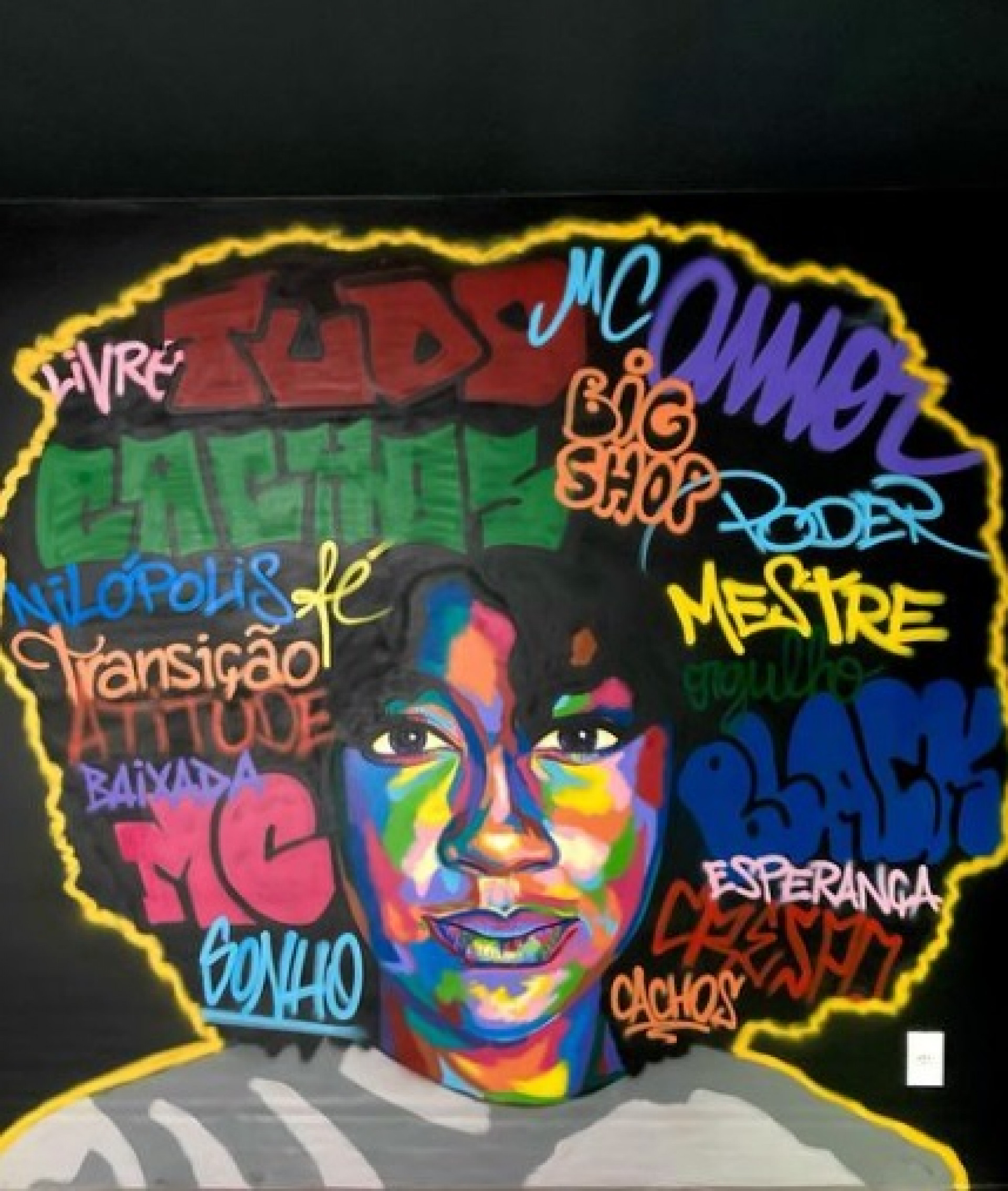 O grafite Airá Ocrespo chama a atenção nas paredes do Rio - Arquivo pessoal