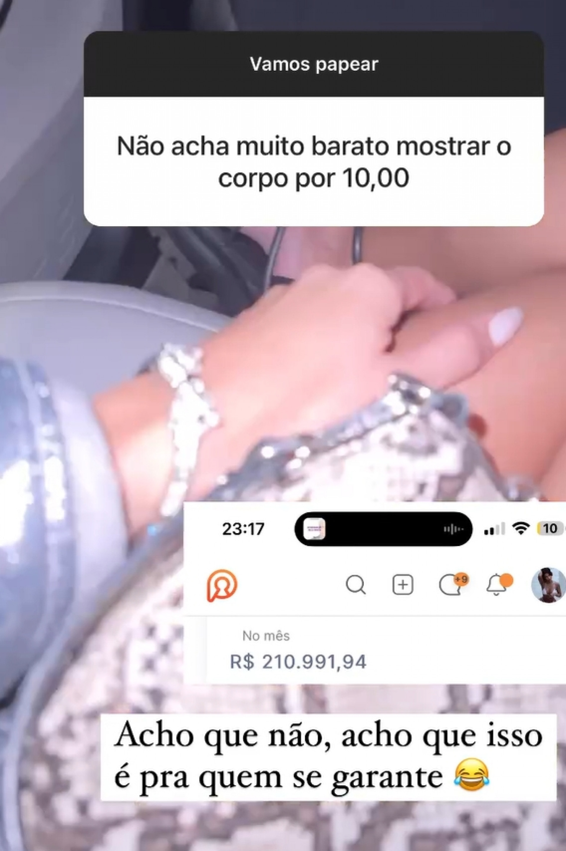 Fernanda Campos mostra quanto recebe por mês com fotos e vídeos na web