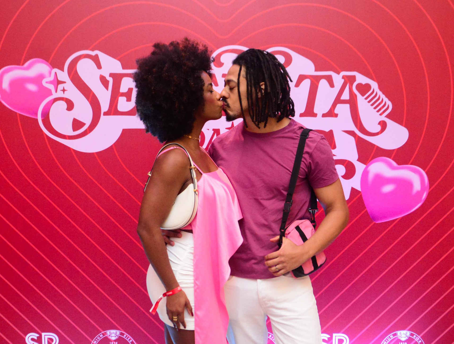 Luís Navarro e Ivy P na gravação do DVD de Glória Groove - Webert Belicio/ Agnews