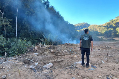 Ação contra queimadas é realizada em Petrópolis